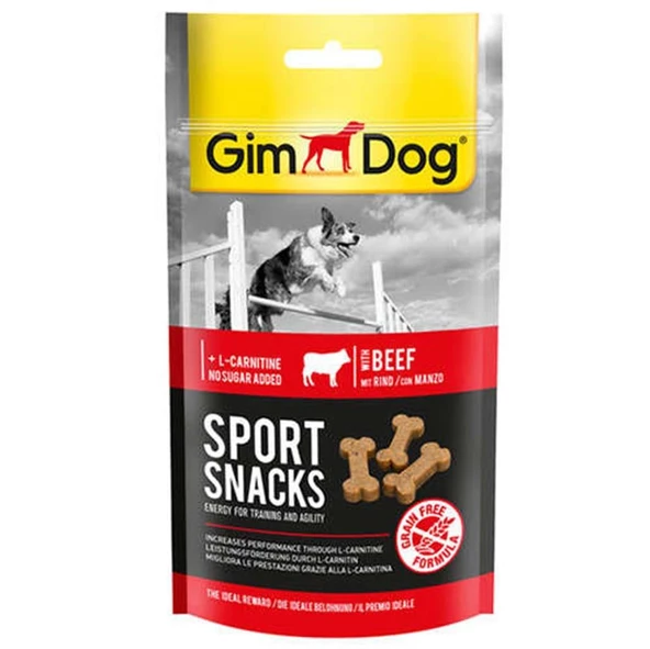 Gimdog Sportsnacks Beef - Sığır etli Ödül Tableti 60 gr