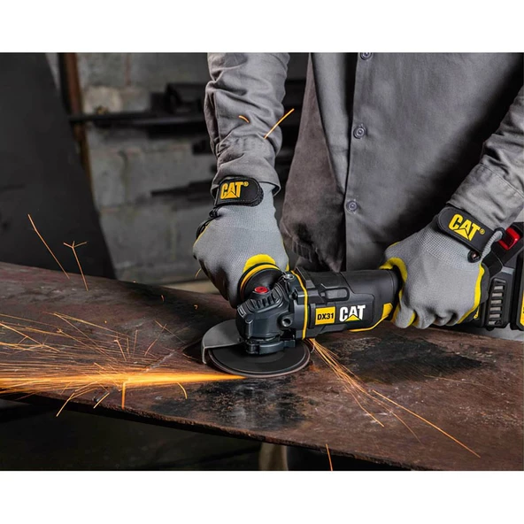CAT DX31BC 18Volt 2.0Ah Li-ion 115mm Tek Akülü Kömürsüz Profesyonel Avuç Taşlama - 11