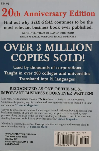 The Goal: A Process of Ongoing Improvement Eliyahu M. Goldratt - 2