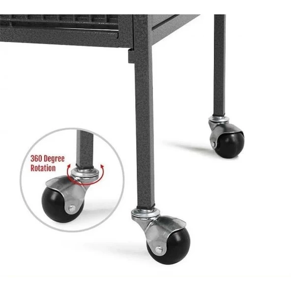 Dayang A10 S Papağan Kafesi Ayaklı  45.7 X 45.7 X 156 Cm - Resim 2