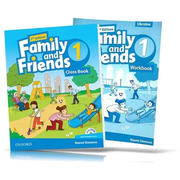 Family and Friends Level 1 : Class Book and WORKBOOK with Downloadable Audios