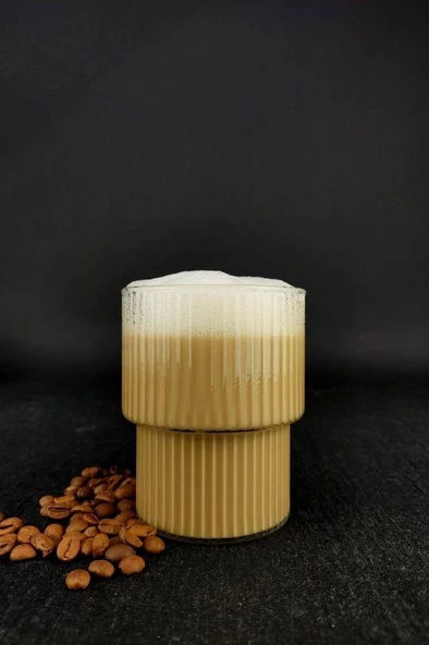 Digithome Origami Tekli Borosilikat İnce Cam Latte ve Kahve Bardağı – H/1 C1-2-289