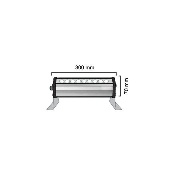 WONDEKS 9W 27CM WALLWASHER MAVİ - 2