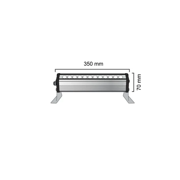 WONDEKS 12W 35CM WALLWASHER AMBER - 2