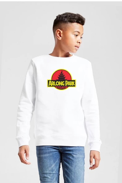 One Piece Anime Arlong Park Beyaz Çocuk 2ip Sweatshirt