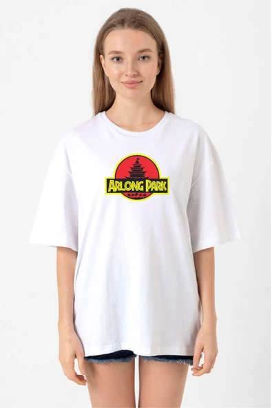 One Piece Anime Arlong Park Beyaz Kadın Oversize Tshirt ürün görseli 1