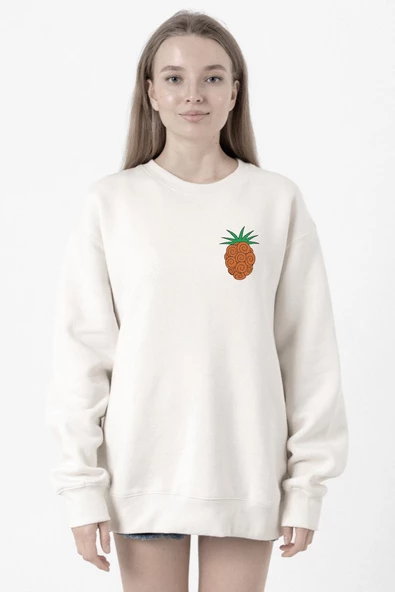 One Piece Anime Bara Bara Devil Fruit Beyaz Kadın 2ip Sweatshirt