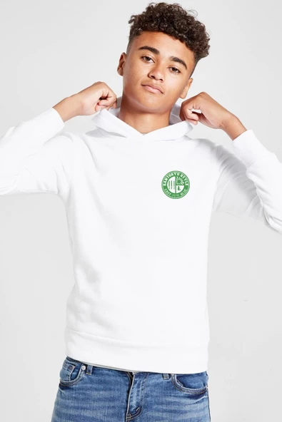 One Piece Anime Santoryu Style Fast Blue Beyaz Çocuk 3ip Kapşonlu Sweatshirt