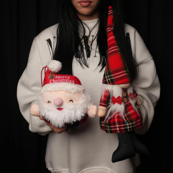 Yılbaşı Noel Baba Peluş Oyuncak 20 CM - 3