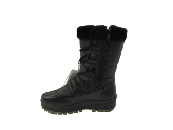 Flet 201Z Kaydırmaz Taban Su Geçirmez Kadın Kar Bot - 7