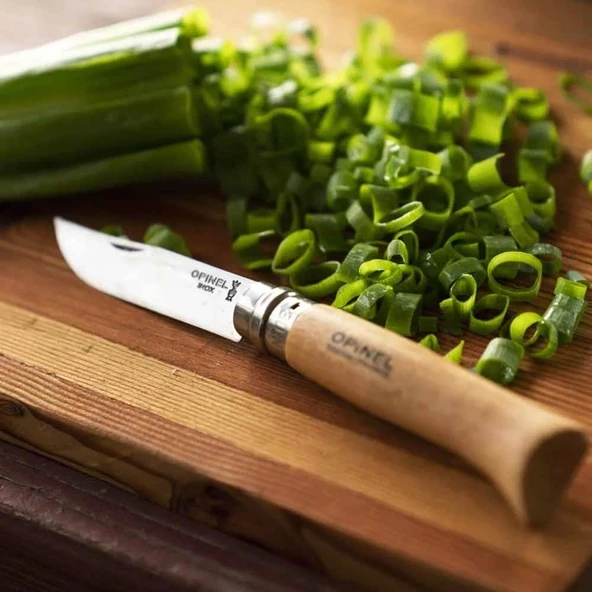 Opinel OP-123080 Inox 8 No Kayın Saplı Paslanmaz Çelik Çakı - 6