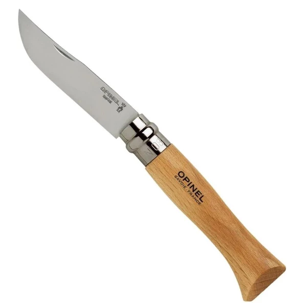 Opinel OP-123080 Inox 8 No Kayın Saplı Paslanmaz Çelik Çakı