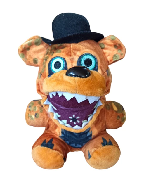 Five Nights At Freddys Karakterleri Oyuncak Peluş Fnaf Karakteri 23cm. Kahverengi Kedi Şapkalı