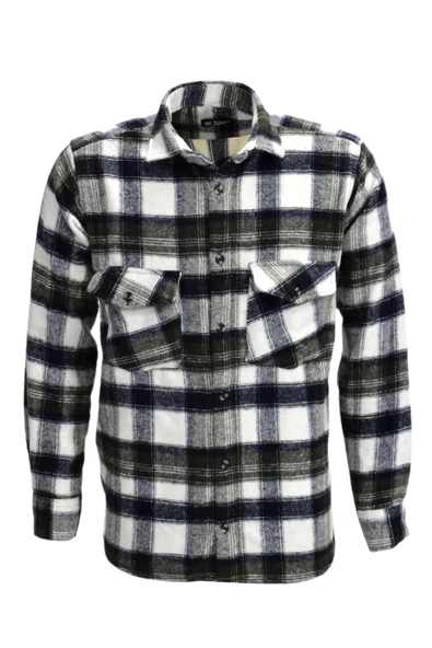 Erkek Çift Cepli Kapaklı Regular Fit Oduncu Gömlek BGL-ST03256 - Resim 2