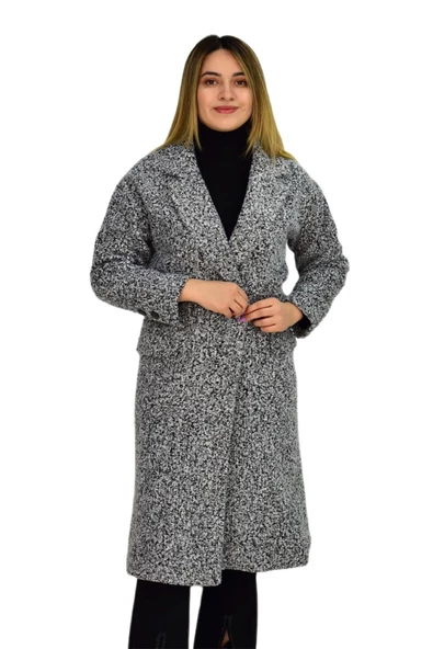 Kadın Buklet Kaşe Kaban K3146 BGL-ST03284 - 2