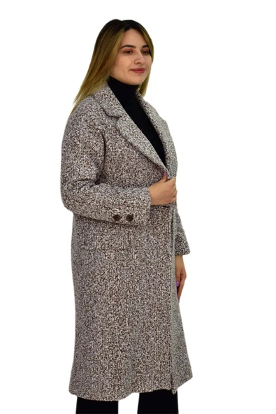 Kadın Buklet Kaşe Kaban K3146 BGL-ST03284 - 4