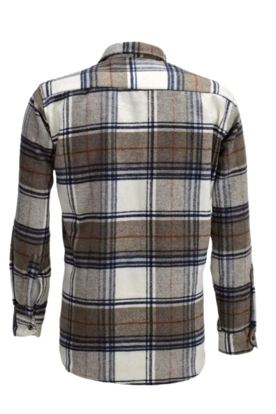 Erkek Çift Cepli Kapaklı Regular Fit Oduncu Gömlek BGL-ST03255 - 8