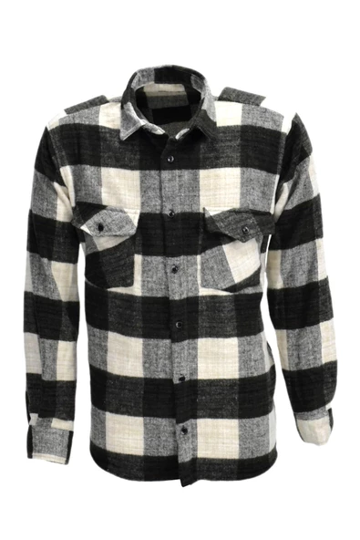 Erkek Çift Cepli Kapaklı Regular Fit Oduncu Gömlek BGL-ST03252 - Resim 5