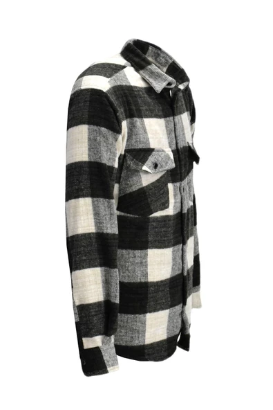 Erkek Çift Cepli Kapaklı Regular Fit Oduncu Gömlek BGL-ST03252 - Resim 12