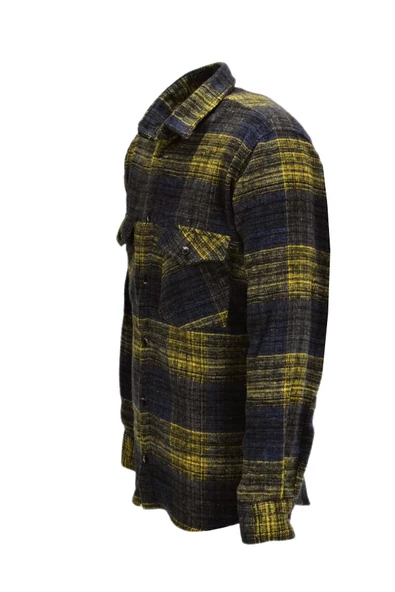 Erkek Çift Cepli Kapaklı Regular Fit Oduncu Gömlek BGL-ST03252 - Resim 6