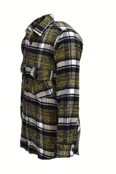 Erkek Çift Cepli Kapaklı Regular Fit Oduncu Gömlek BGL-ST03255 - 5