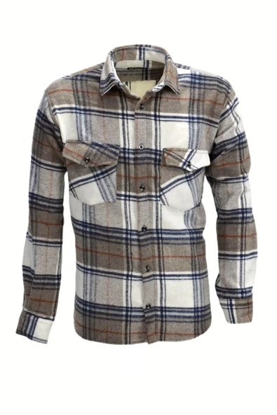 Erkek Çift Cepli Kapaklı Regular Fit Oduncu Gömlek BGL-ST03255 - 2