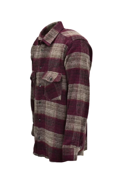 Erkek Çift Cepli Kapaklı Regular Fit Oduncu Gömlek BGL-ST03252 - Resim 7