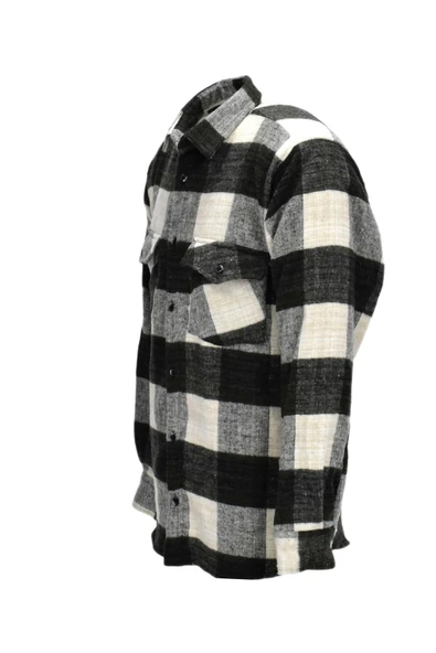 Erkek Çift Cepli Kapaklı Regular Fit Oduncu Gömlek BGL-ST03252 - Resim 8