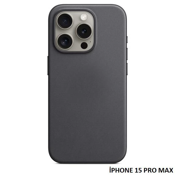 iPhone 15 Pro Max için MagSafe özellikli Mikro Dokuma Kılıf - 1