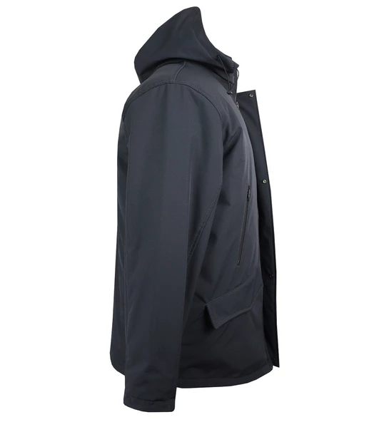 Büyük Beden Dolgulu Softshell Mont Antrasit - 4