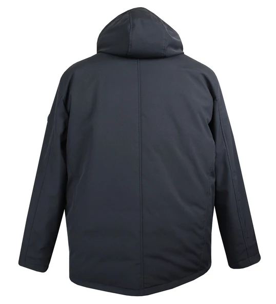 Büyük Beden Dolgulu Softshell Mont Antrasit - 3