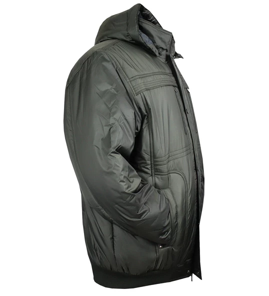 Büyük Beden Erkek Mont Dekons Eden Haki - 3