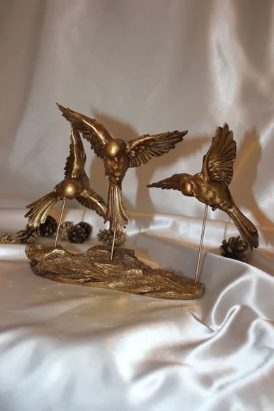 Kırlangıç Ebabil Kuşları Biblo Gold ürün görseli