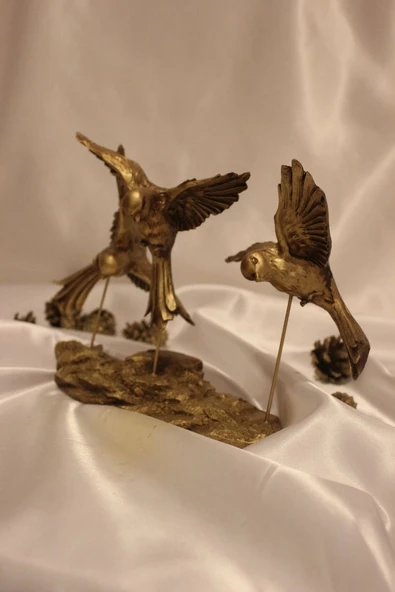 Kırlangıç Ebabil Kuşları Biblo Gold - Resim 4