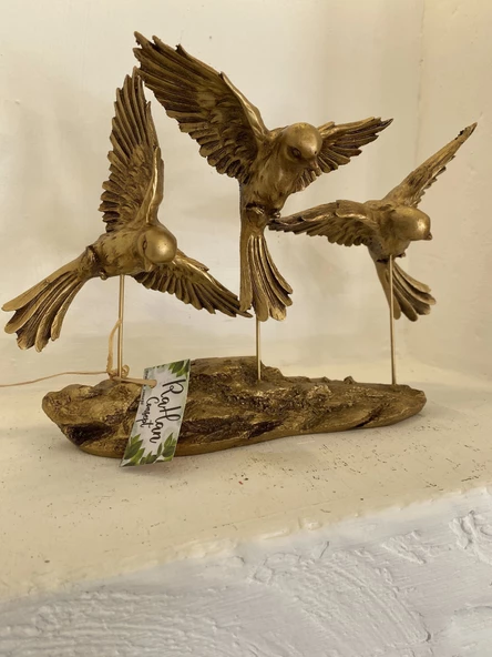 Kırlangıç Ebabil Kuşları Biblo Gold - Resim 6