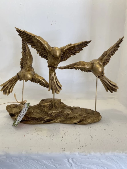 Kırlangıç Ebabil Kuşları Biblo Gold - Resim 9