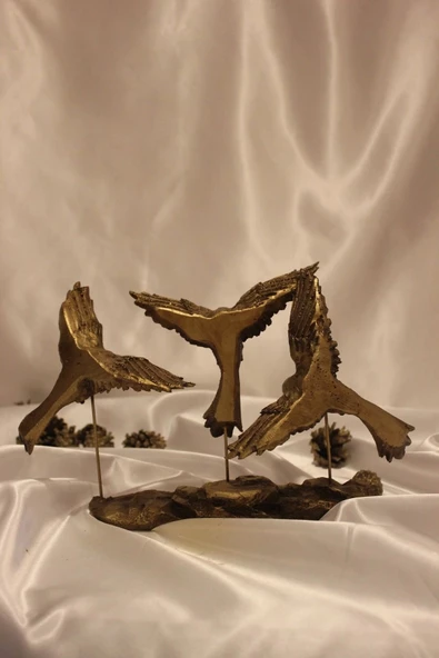 Kırlangıç Ebabil Kuşları Biblo Gold - Resim 12