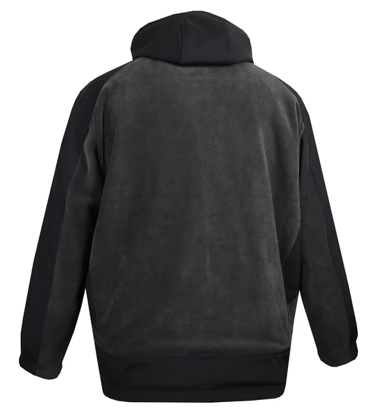 Büyük Beden Polarlı Softshel Mont Dekons Antrasit - 3