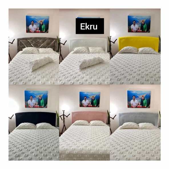 BAZA BAŞLIĞI PELUŞ ÇİFT KİŞİLİK (EKRU )