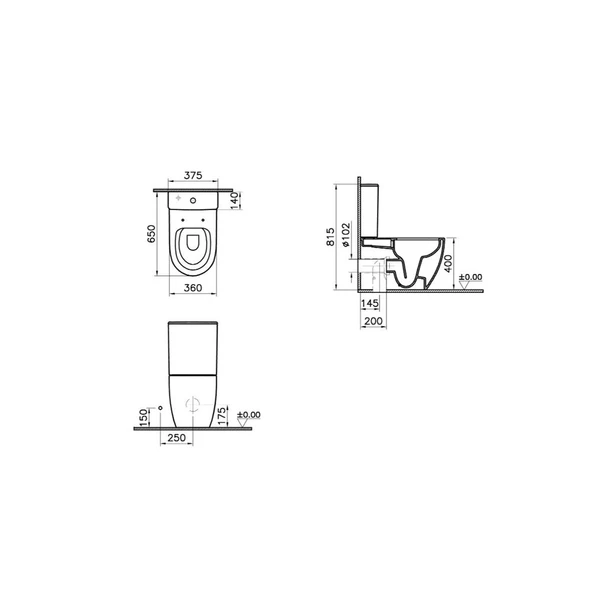 Vitra Sento Rezervuar Beyaz 5639B003-0108 - 2