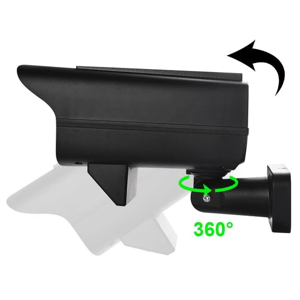 UpWay Sahte Kamera Görünümlü Güneş Enerjili 63 LED Solar Lamba Aydınlatma - 6