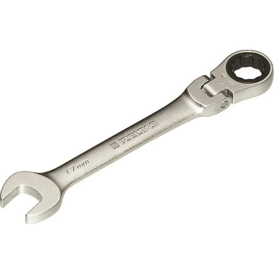 İzeltaş 0345020017 Cırcırlı Kombine Anahtar Mafsallı 17mm