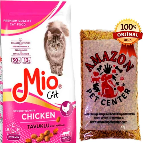 Mio Tavuklu Yetişkin Kedi Maması Açık 1 Kg ürün görseli 1