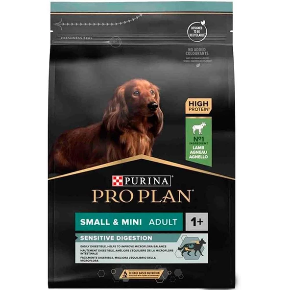 ProPlan Small Mini Adult Küçük Irk Kuzu Etli Köpek Maması 3 Kg ürün görseli 1