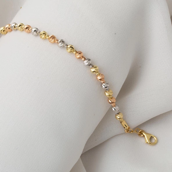 Dorika 14 Ayar Bayan Altın Bileklik - 4