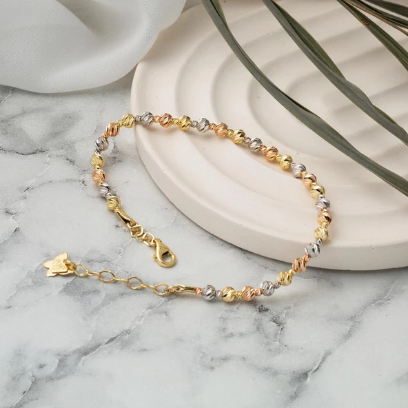 Dorika 14 Ayar Bayan Altın Bileklik - 2