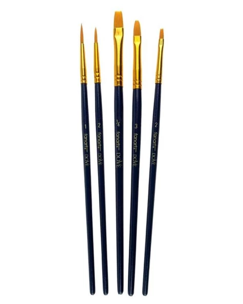 Fanart Academy Sentetik Fırça Seti 5li S5 - 2