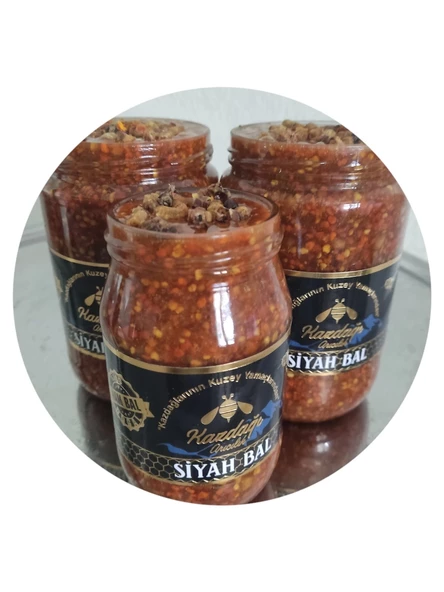 Siyah Ballı Arı Ürünleri Karışımı 500gr (Bal,Polen,Perga,Propolis) - 2