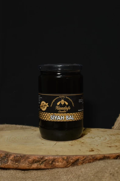 SİYAH BAL( Kazdağları kestane ve meşe karışımı 1177 prolin) 850gr - 2