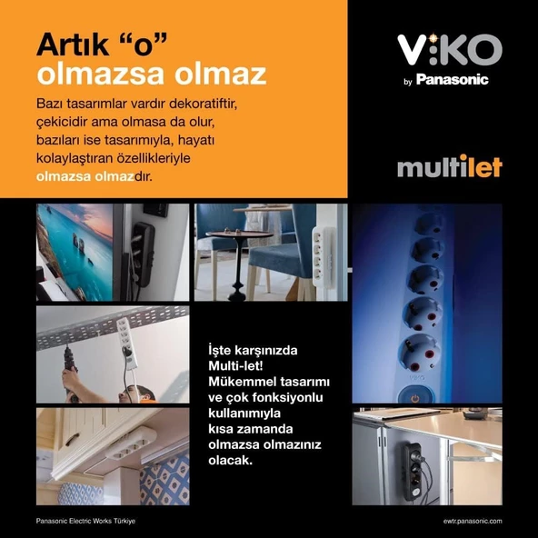 Viko 6lı Uzatma Kablosu 5 Metre - 3